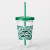 Bevestiging van rijkdom en overvloed acryl drinkbeker (Voorkant)