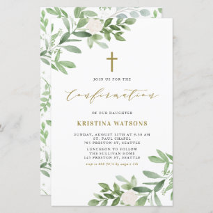 Bevestiging van waterverf Greenery en bloemen