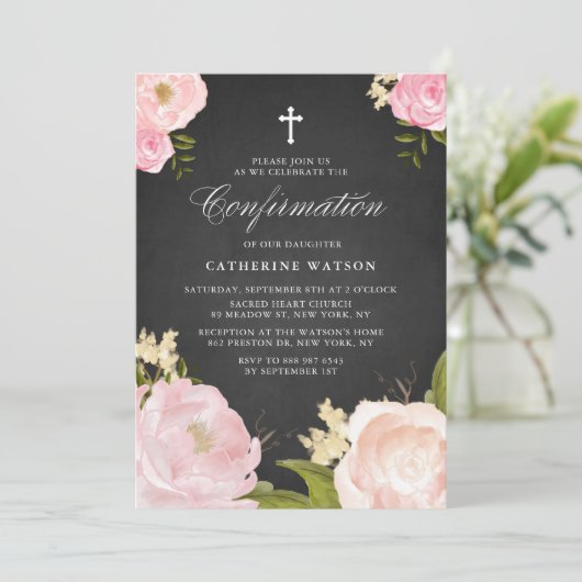 Bevestiging van waterverf roze pinda's-alkboard kaart (Staand voorkant)