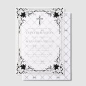 Bevestiging Vintage Elegant Religieus Transparant Vellum Uitnodigingen (Offset (Uitnodiging))