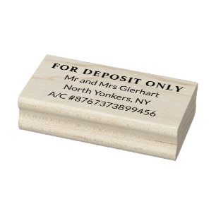 Bevestiging voor alleen aanbetaling controleren Mo Rubberstempel