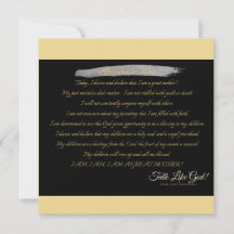 Bevestiging voor moeders - single note Kaart