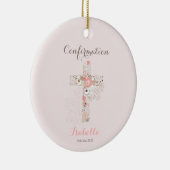 Bevestiging: wazig roze spoelkruis keramisch ornament (Rechts)