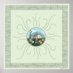 Bevestigingen met Storybook Sunrise Poster