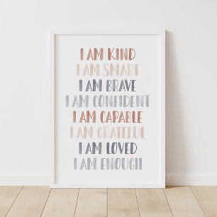 Bevestigingen voor Kinderen Boho Kinderkamer Decor Poster