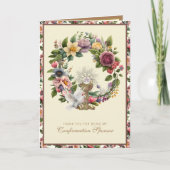 Bevestigingssponsor Hartelijk dank Feestdagen Kaart (Voorkant)