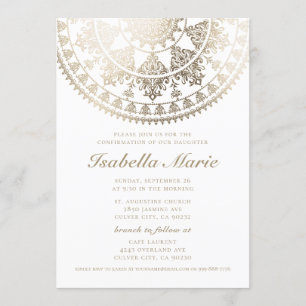 Bevestigingsverzoeken Gold Foil Mandala Kaart