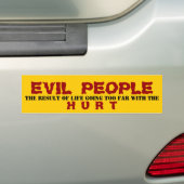BEVIL MENSEN - BUMPERSTICKER (Op auto)