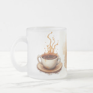 Bevlekt met koffie matglas koffiemok