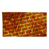 Bevlekt rood, gekrast, gouden net of kussensloop (Achterkant-Rechts)