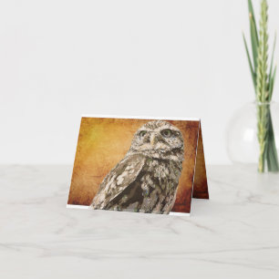 Bevlekte Uil Notecard Kaart