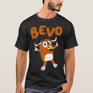 Bevo Longhorn Bull Funny Cartoon voor peuter Kinde T-shirt