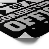 Bevoegde mam Correctionaris Thin Silver Line Poster (Hoek)