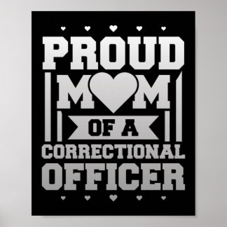 Bevoegde mam Correctionaris Thin Silver Line Poster