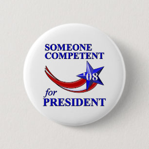 Bevoegde President Ronde Button 5,7 Cm