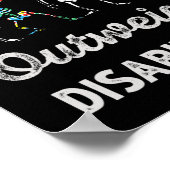 Bevoegdheden wegen op tegen handicaps Autisme Awar Poster (Hoek)