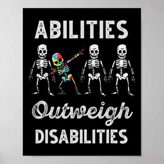 Bevoegdheden wegen op tegen handicaps Autisme Awar Poster (Voorkant)