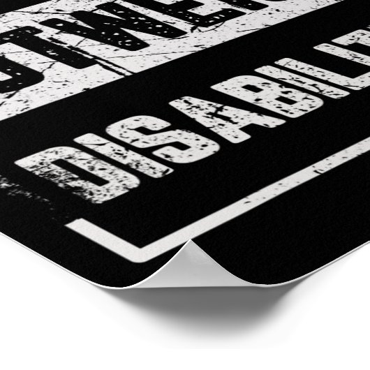 Bevoegdheden wegen op tegen handicaps Autisme Awar Poster (Hoek)