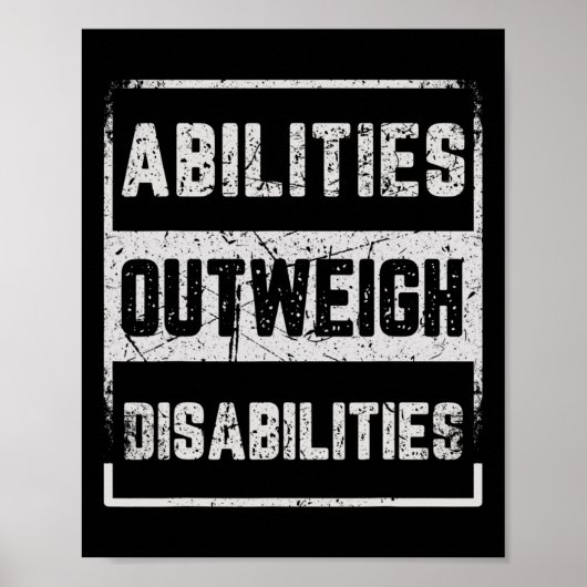 Bevoegdheden wegen op tegen handicaps Autisme Awar Poster (Voorkant)