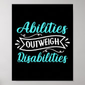 Bevoegdheden wegen op tegen handicaps Onderwijs Au Poster (Voorkant)