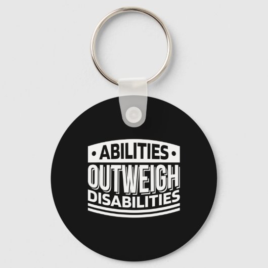 Bevoegdheden wegen op tegen handicaps sleutelhanger (Voorkant)