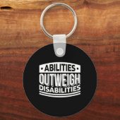 Bevoegdheden wegen op tegen handicaps sleutelhanger (Voorkant)