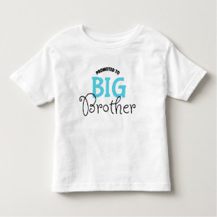 Bevorderd aan Big Brother Typografische Kinder Shirts
