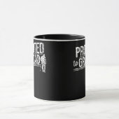 Bevorderd aan opa opa opa grootvader mok (Midden)