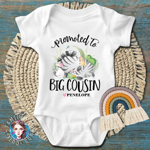 Bevorderd tot Big Cousin Matching Family Romper
