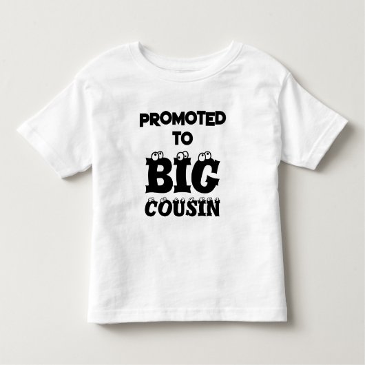 BEVORDERD TOT GROTE COUSIN GEZINSAANKONDIGING  KINDER SHIRTS (Voorkant)