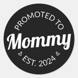 Bevorderd tot mama Oost. 124 Ronde Sticker