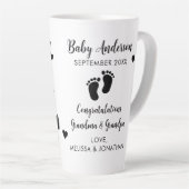 Bevorderd van grootouders Menselijk Baby Latte Mok (Rechterhoek)