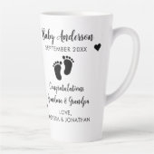 Bevorderd van grootouders Menselijk Baby Latte Mok (Rechts)