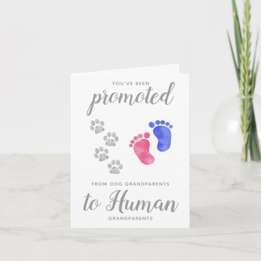 Bevorderd van grootouders met honden aankondiging (Voorkant)