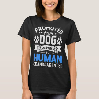 Bevorderd van grootouders van honden naar grootjon t-shirt