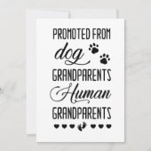 Bevorderd van grootouders van honden tot mensen, z bedankkaart (Voorkant)