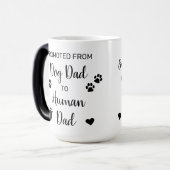 Bevorderde hond-pap voor menselijke vader Zwangers Magische Mok (Voorkant links)