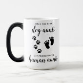 Bevorderde honden t.o.v. menselijke tante Zwangers Magische Mok (Links)