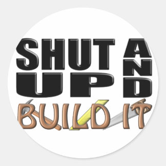 BEVORDEREN EN OPBOUWEN (bouw) Ronde Sticker