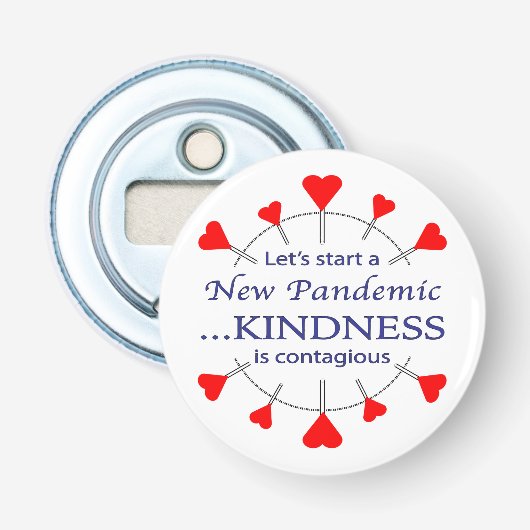 Bevorderen Kindness Button Flesopener (Voorkant)
