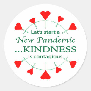 Bevorderen Kindness Ronde Sticker