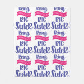 Bevordering tot grote zuster fleece deken (Voorkant)