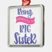 Bevordering tot grote zuster metalen ornament (Links)
