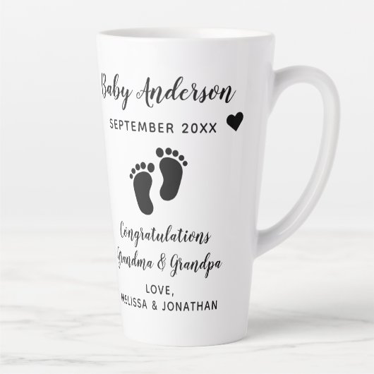 Bevordering van grootouders van honden tot grootmo latte mok (Rechts)