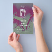 Bevordering van gym flyer (Hand)