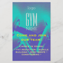 Bevordering van gym flyer
