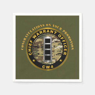 Bevordering van hoofdwaarborg officier 4 (CW4) Servet
