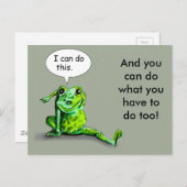 BEVORDERING VAN LIZARD BRIEFKAART (Voorkant / Achterkant)