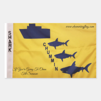 Bevordering van veiligheidsbewustzijn rechthoekige sticker