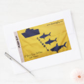 Bevordering van veiligheidsbewustzijn rechthoekige sticker (Envelop)